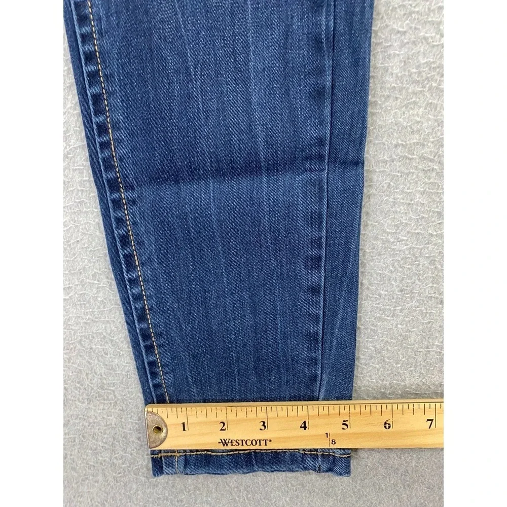 BKE Denim Stella High Rise Ankle Skinny Jeans Womens 27 (27x28.5) Stretch Blue